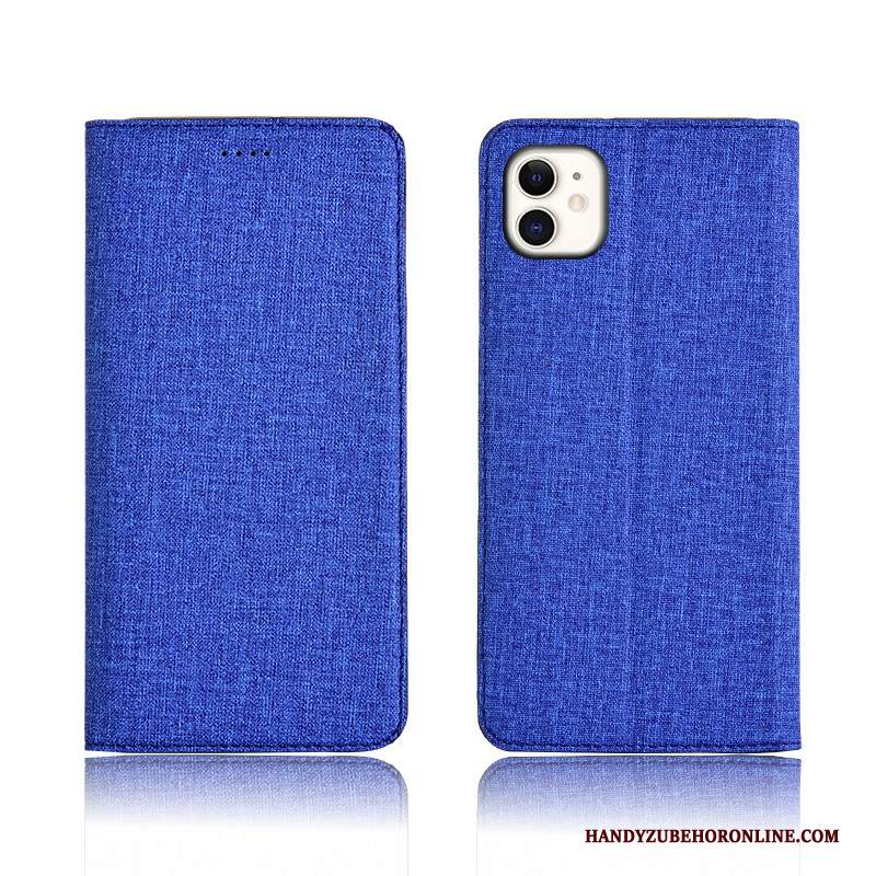 Custodia iPhone 11 Pelle Telefono Tutto Incluso, Cover iPhone 11 Creativo Anti-caduta Blu