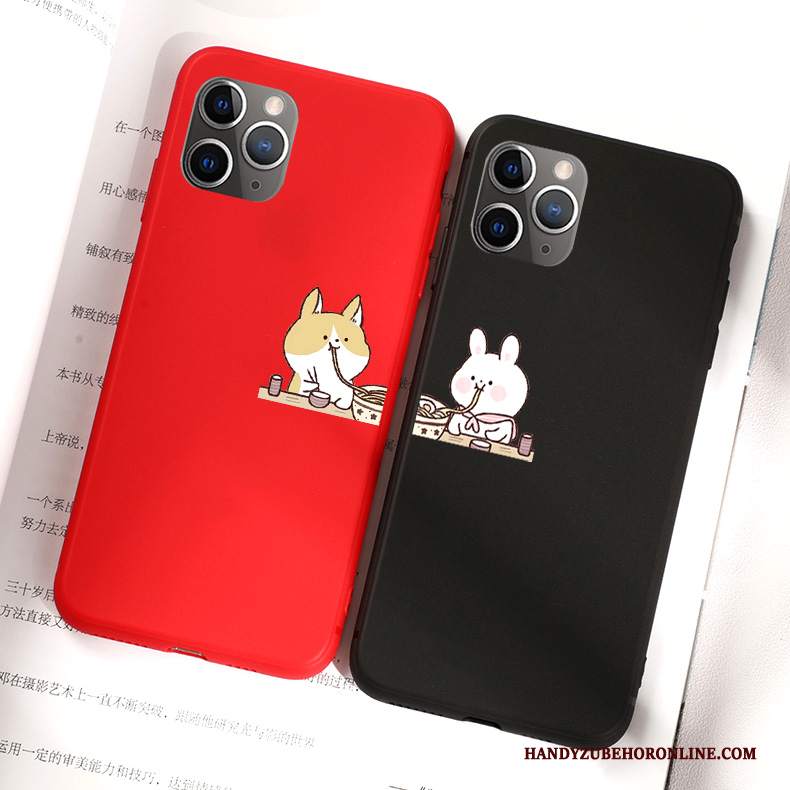 Custodia iPhone 11 Pro Cartone Animato Amanti Coniglio, Cover iPhone 11 Pro Protezione Bello Cane