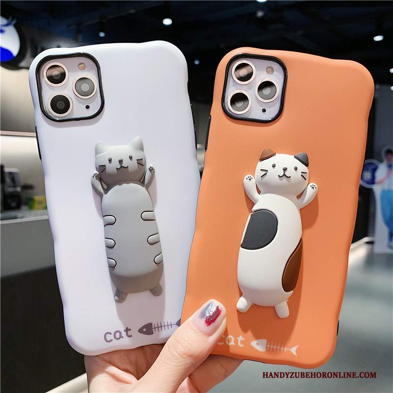 Custodia iPhone 11 Pro Cartone Animato Bianco Nuovo, Cover iPhone 11 Pro Creativo Tendenza Amanti