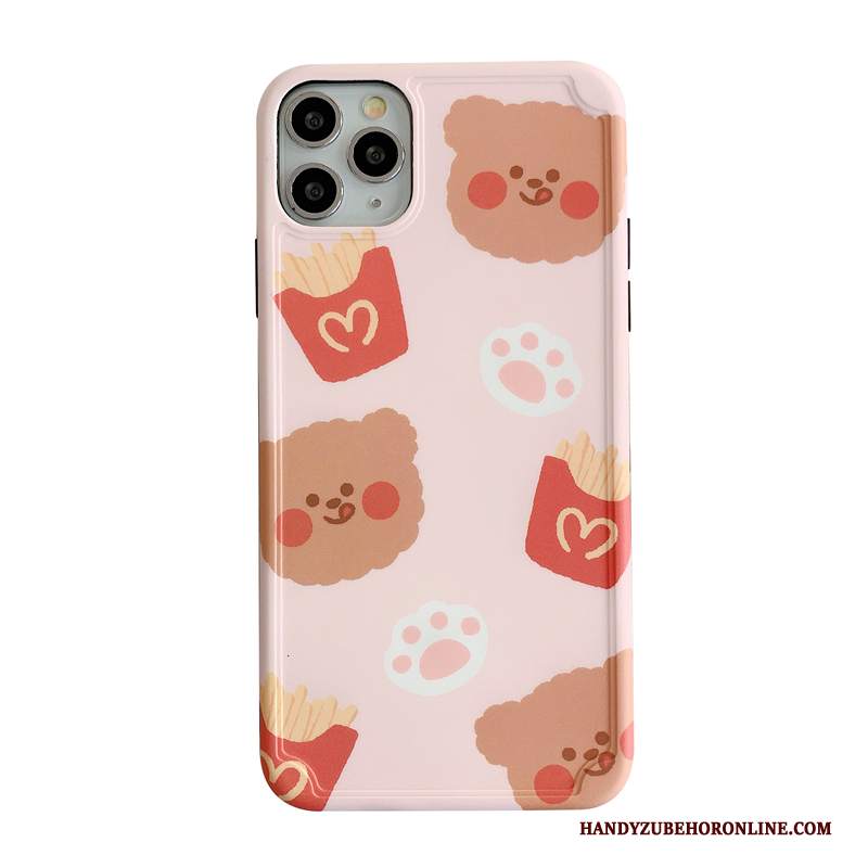 Custodia iPhone 11 Pro Cartone Animato Telefono Anti-caduta, Cover iPhone 11 Pro Creativo Tutto Incluso Rosa