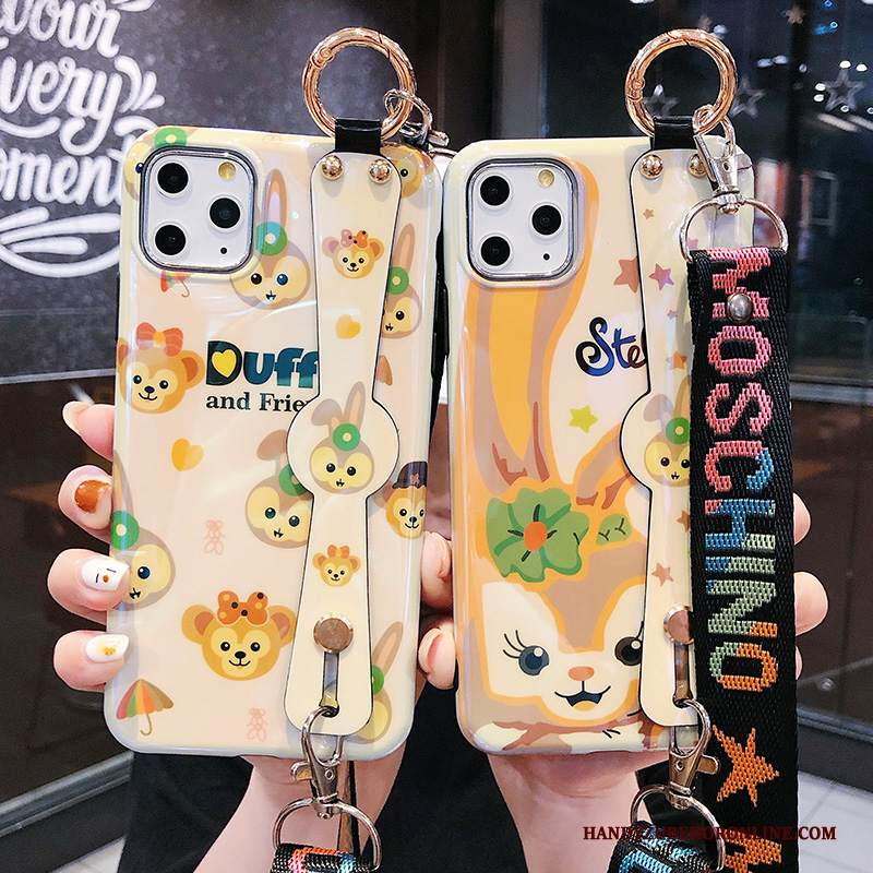 Custodia iPhone 11 Pro Creativo Cuore Marchio Di Tendenza, Cover iPhone 11 Pro Silicone Telefono Coniglio