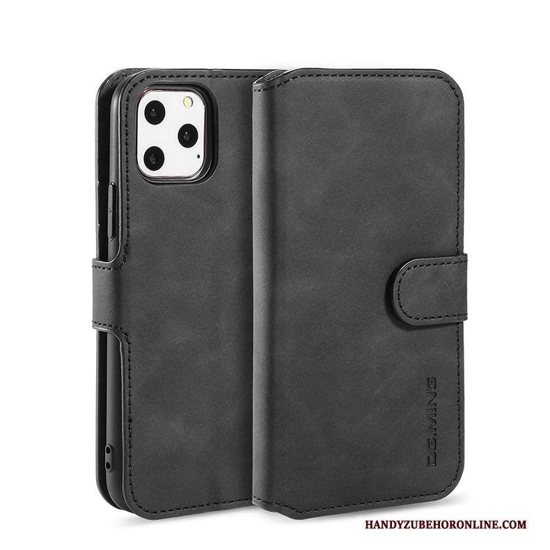 Custodia iPhone 11 Pro Protezione Anti-cadutatelefono, Cover iPhone 11 Pro Pelle Tutto Incluso Nero