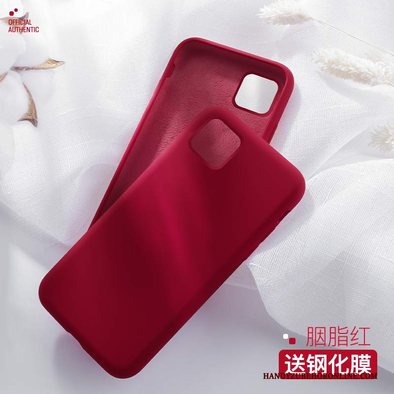 Custodia iPhone 11 Pro Silicone Rossotelefono, Cover iPhone 11 Pro Net Red Tutto Incluso