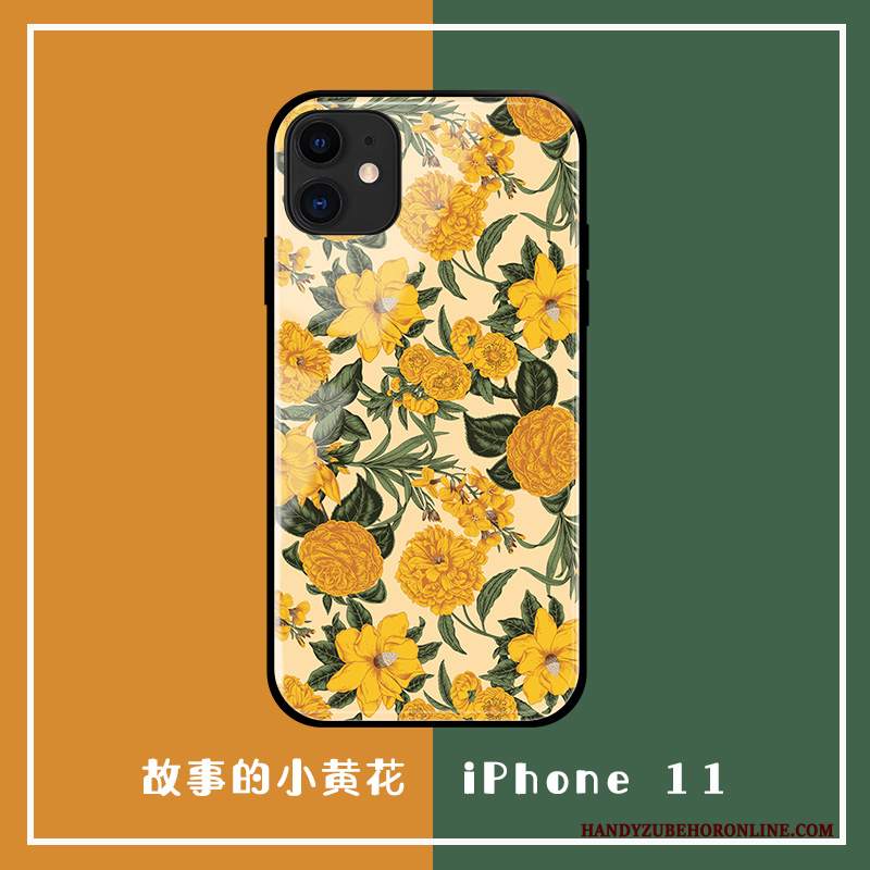 Custodia iPhone 11 Protezione Vetro Nuovo, Cover iPhone 11 Originale Giallo