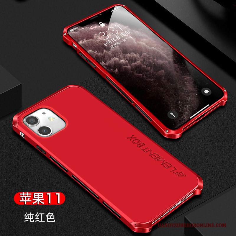 Custodia iPhone 11 Silicone Tutto Incluso Tendenza, Cover iPhone 11 Protezione Rosso Verde