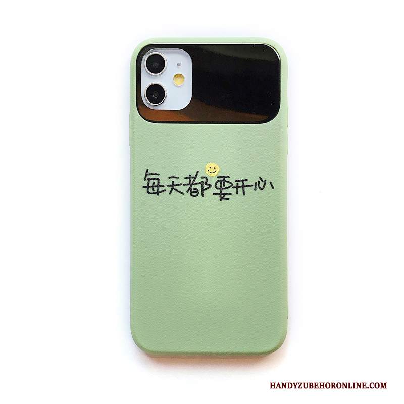 Custodia iPhone 11 Specchio Verde, Cover iPhone 11 Semplici Anti-caduta