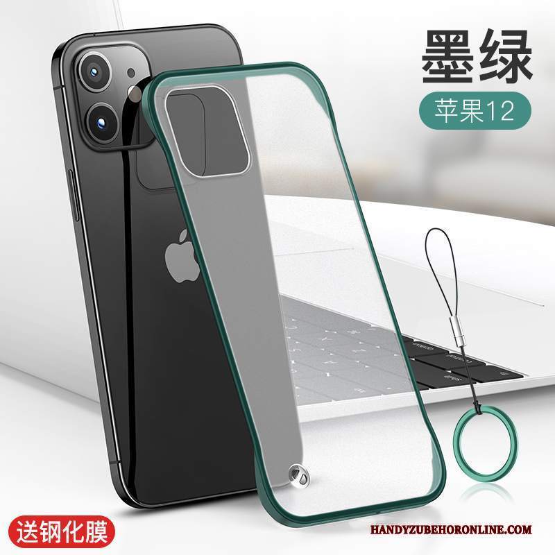 Custodia iPhone 12 Creativo Verde Telaio, Cover iPhone 12 Protezione Di Personalità Macchiati