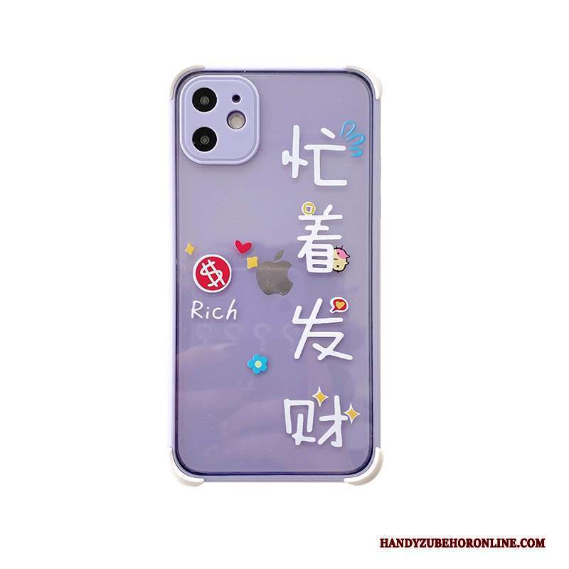 Custodia iPhone 12 Mini Nuovo Stile Cinese, Cover iPhone 12 Mini Porpora Tutto Incluso