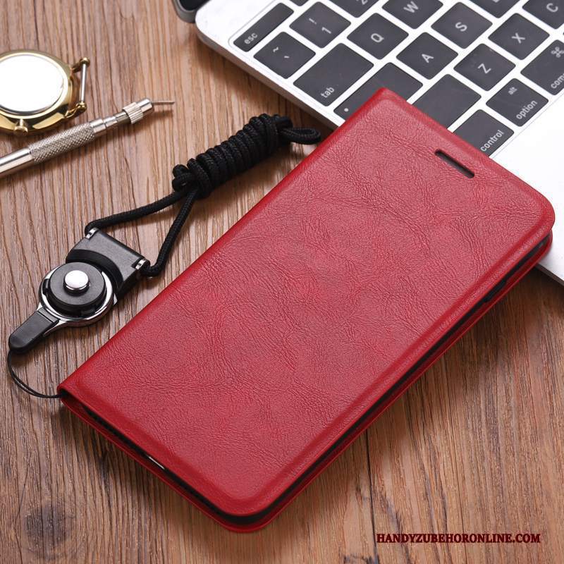 Custodia iPhone 12 Mini Protezione Semplicitelefono, Cover iPhone 12 Mini Pelle Anti-caduta Rosso