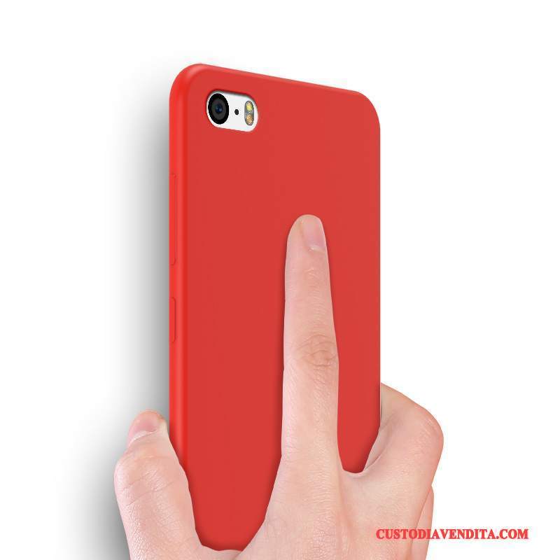 Custodia iPhone 4/4s Silicone Rosso Macchiati, Cover iPhone 4/4s Protezione Tutto Incluso Anti-caduta