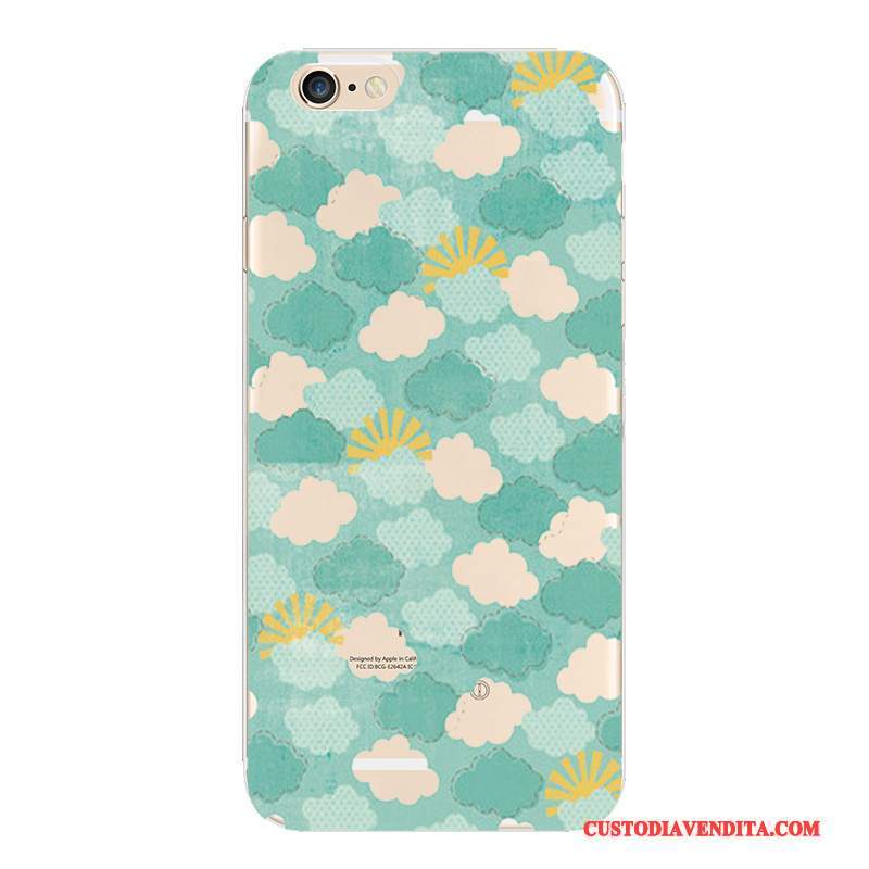 Custodia iPhone 5/5s Cartone Animato Blu Morbido, Cover iPhone 5/5s Silicone Leggeretelefono