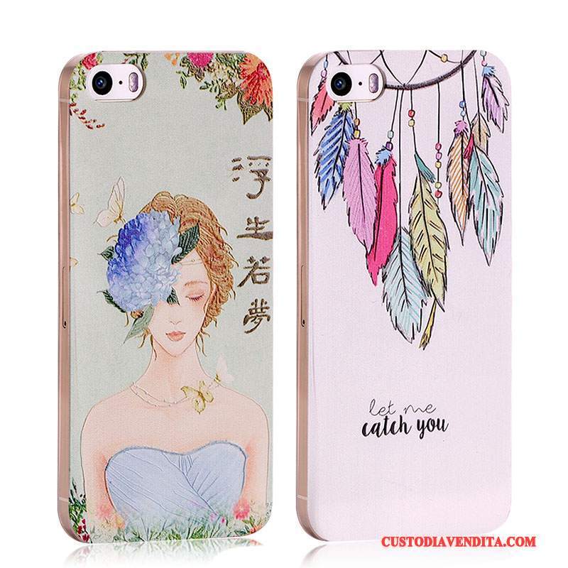 Custodia iPhone 5/5s Cartone Animato Personalizza Supporto, Cover iPhone 5/5s Colore Bello Morbido