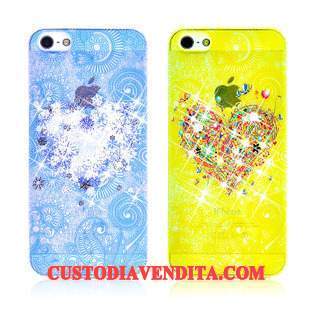 Custodia iPhone 5/5s Cartone Animato Telefono Colore, Cover iPhone 5/5s Protezione Blu Accessori