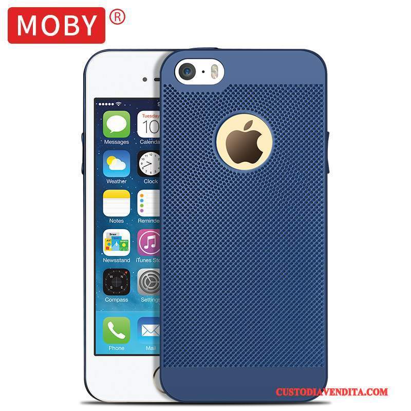 Custodia iPhone 5/5s Protezione Telefono Blu Scuro, Cover iPhone 5/5s Macchiati Tendenza