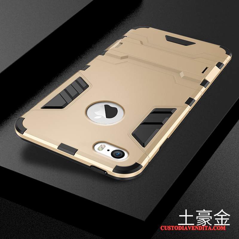 Custodia iPhone 5c Silicone Tutto Incluso Oro, Cover iPhone 5c Macchiatitelefono