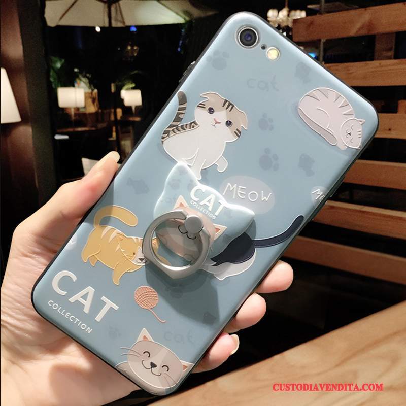 Custodia iPhone 6/6s Cartone Animato Blu Fresco, Cover iPhone 6/6s Creativo Piccola Di Personalità