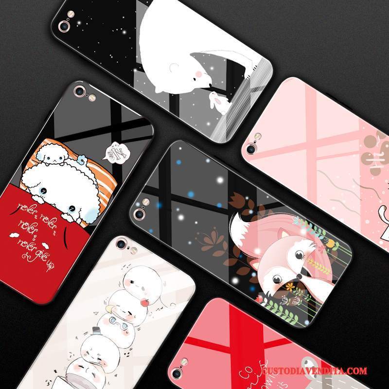 Custodia iPhone 6/6s Colore Tendenza Tutto Incluso, Cover iPhone 6/6s Silicone Vetro Temperatotelefono