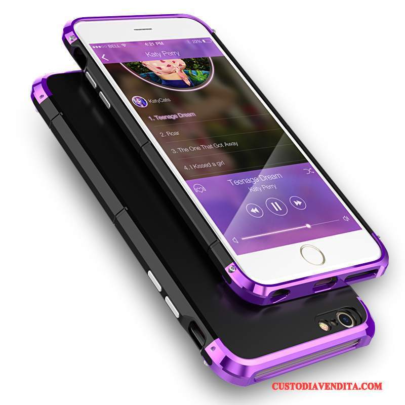 Custodia iPhone 6/6s Creativo Metallo Marchio Di Tendenza, Cover iPhone 6/6s Di Personalità Tutto Incluso