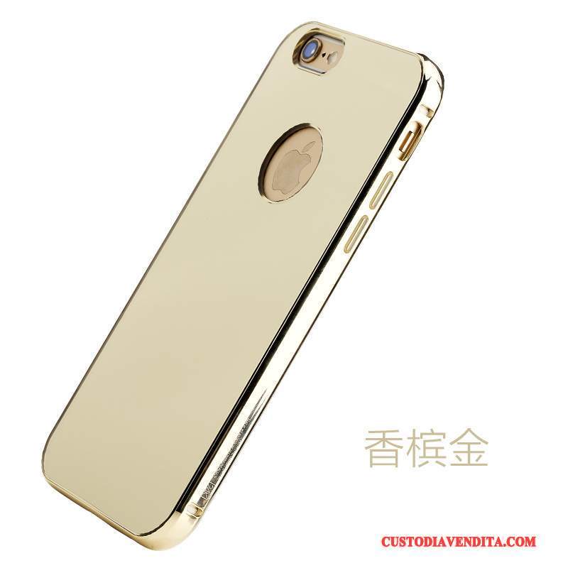 Custodia iPhone 6/6s Creativo Oro Specchio, Cover iPhone 6/6s Protezione Telefono Telaio