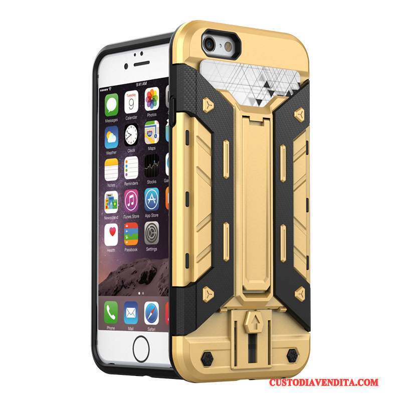 Custodia iPhone 6/6s Creativo Supporto Anti-caduta, Cover iPhone 6/6s Silicone Cartatelefono