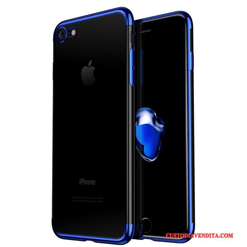 Custodia iPhone 6/6s Creativo Telefono Blu, Cover iPhone 6/6s Silicone Sottile Anti-caduta