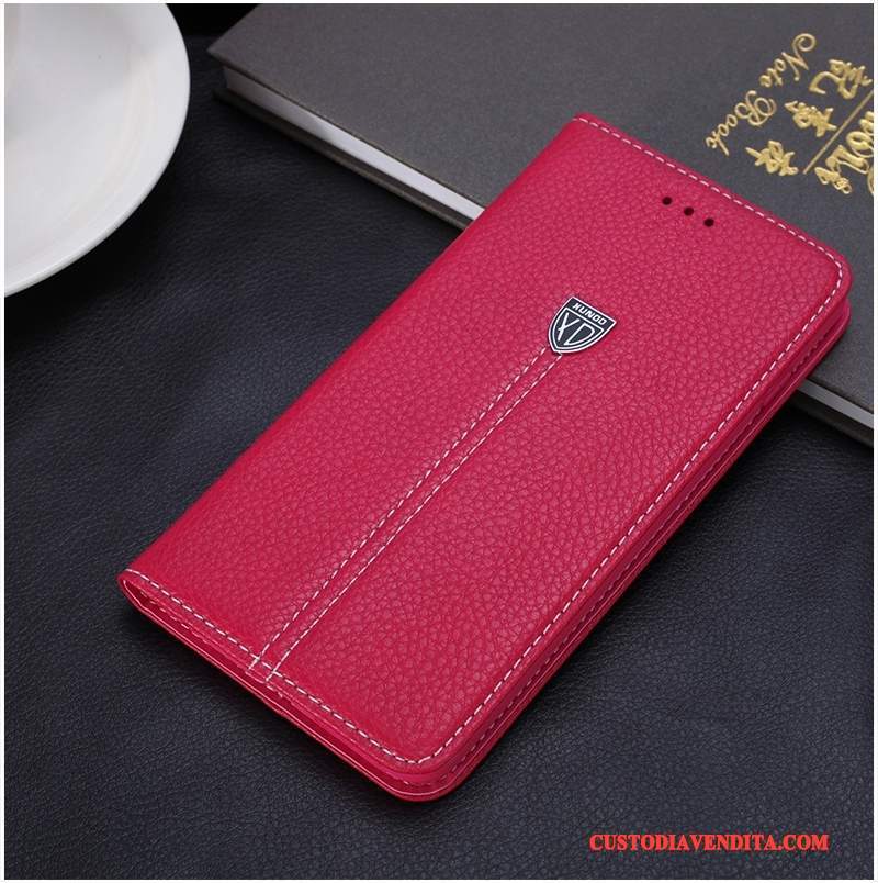 Custodia iPhone 6/6s Folio Rossotelefono, Cover iPhone 6/6s Pelle