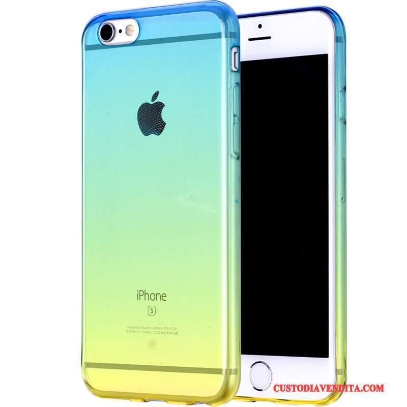 Custodia iPhone 6/6s Folio Telefono Anti-caduta, Cover iPhone 6/6s Pelle Tutto Incluso Verde