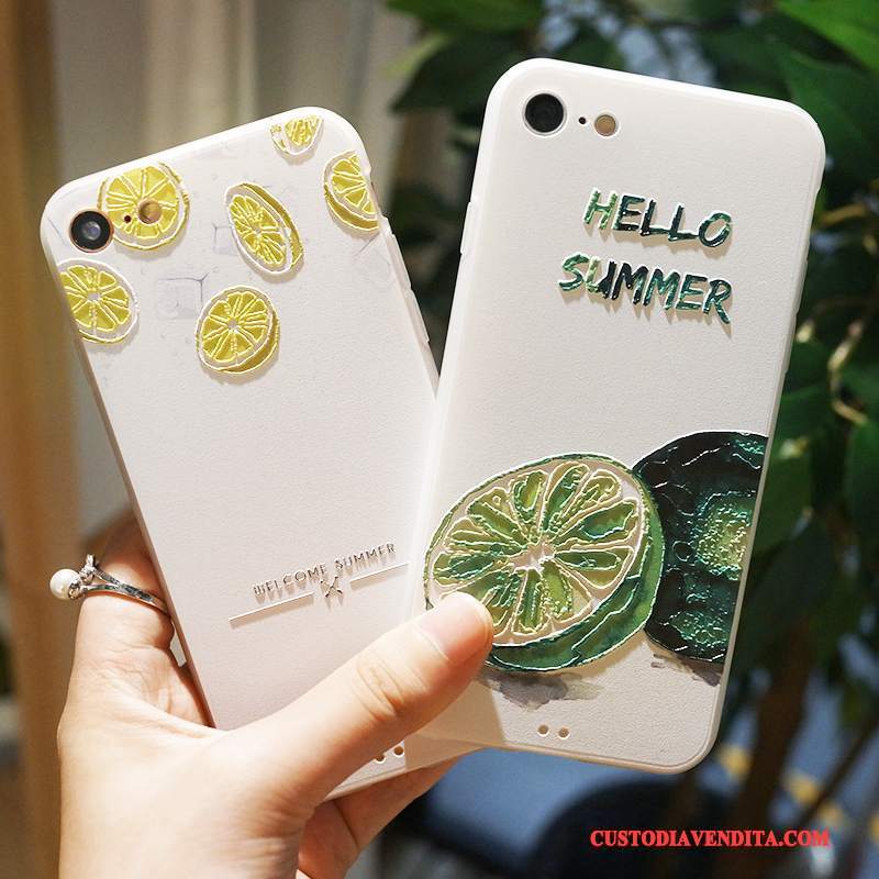 Custodia iPhone 6/6s Goffratura Limone Ornamenti Appesi, Cover iPhone 6/6s Tutto Incluso Piccola