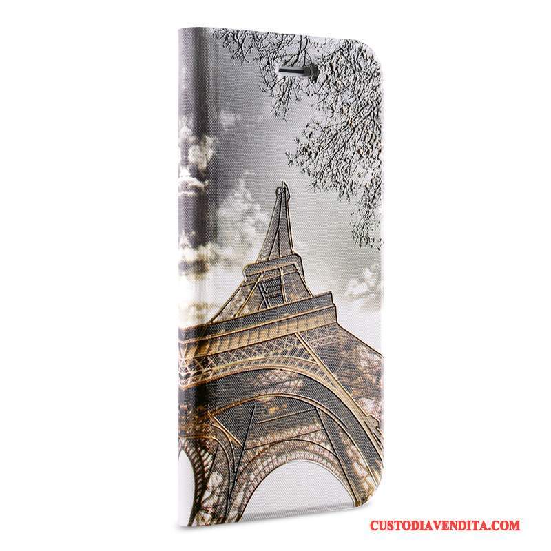 Custodia iPhone 6/6s Pelle Grigiotelefono, Cover iPhone 6/6s Folio Tutto Incluso Anti-caduta