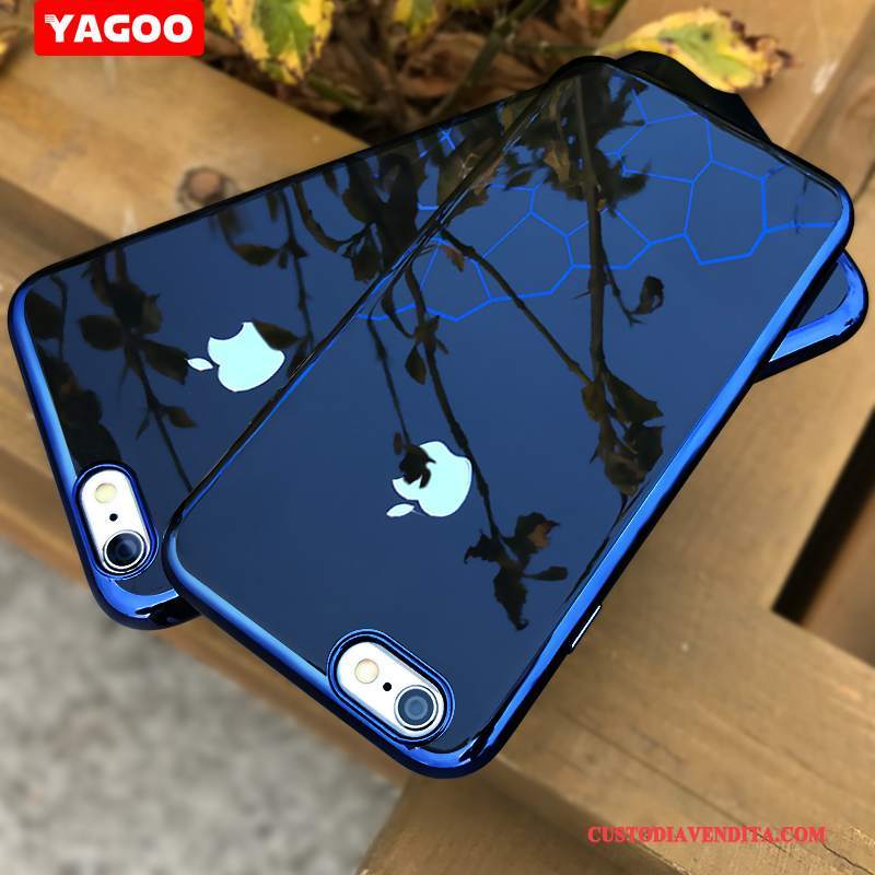 Custodia iPhone 6/6s Plus Creativo Blu Sottile, Cover iPhone 6/6s Plus Silicone Nuovo Tendenza