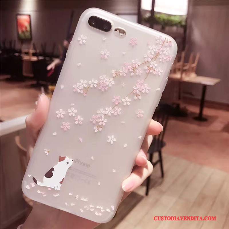 Custodia iPhone 6/6s Plus Creativo Ciliegia Tendenza, Cover iPhone 6/6s Plus Silicone Macchiatitelefono