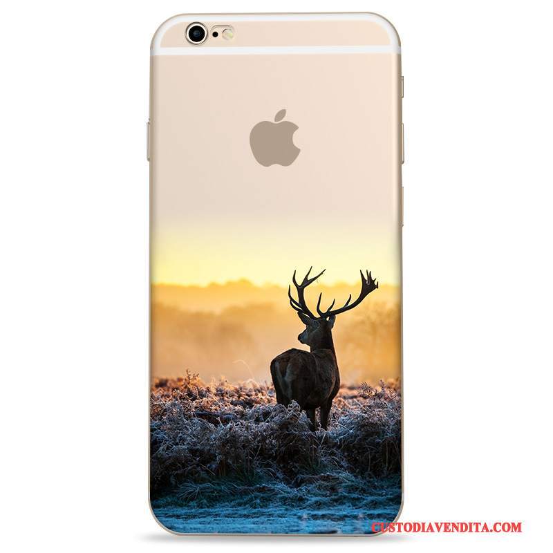 Custodia iPhone 6/6s Plus Creativo Giallo Nuovo, Cover iPhone 6/6s Plus Protezione Telefono Anti-caduta