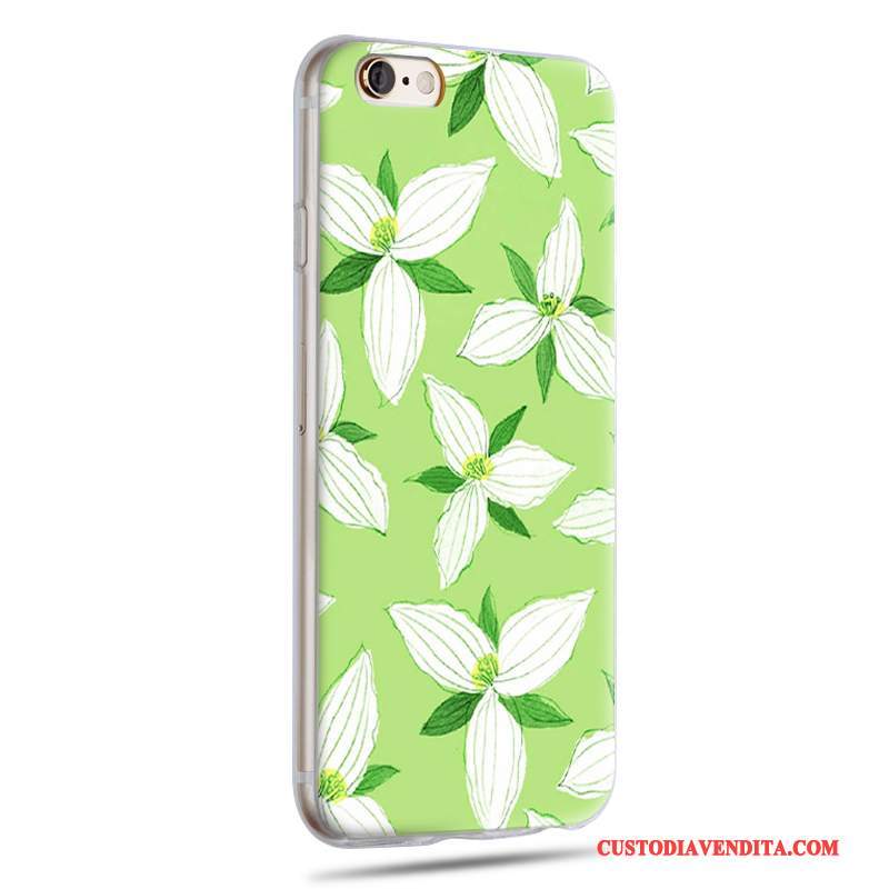 Custodia iPhone 6/6s Plus Protezione Morbidotelefono, Cover iPhone 6/6s Plus Cartone Animato Verde