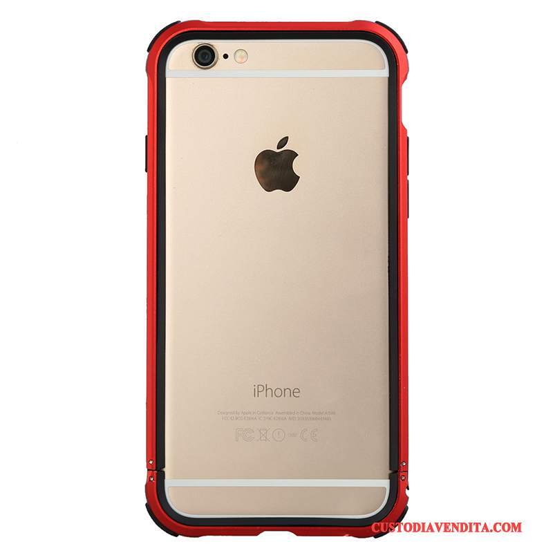 Custodia iPhone 6/6s Plus Protezione Rosso Metallo, Cover iPhone 6/6s Plus Tendenzatelefono