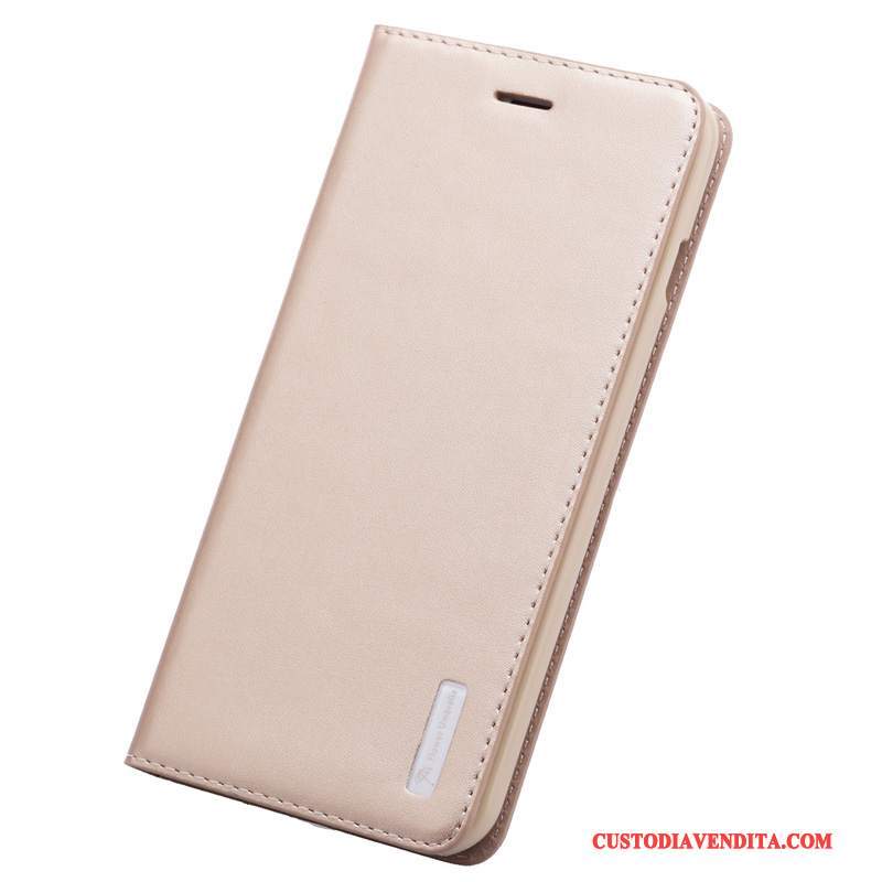 Custodia iPhone 6/6s Plus Protezione Tutto Incluso Oro, Cover iPhone 6/6s Plus Pelle Affari Anti-caduta