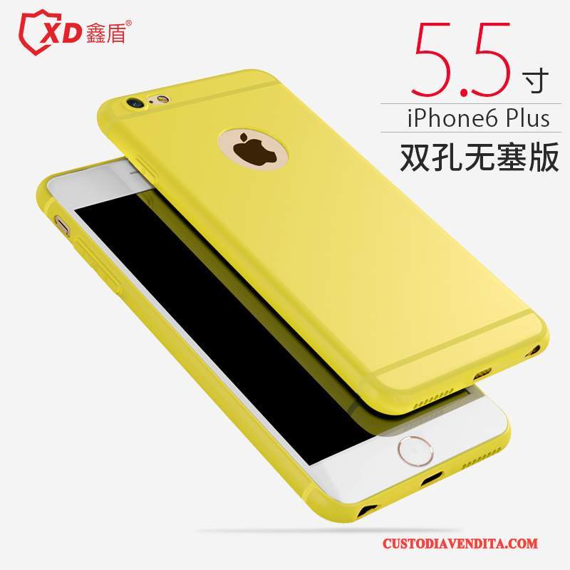 Custodia iPhone 6/6s Plus Silicone Semplici Tendenza, Cover iPhone 6/6s Plus Macchiati Anti-caduta