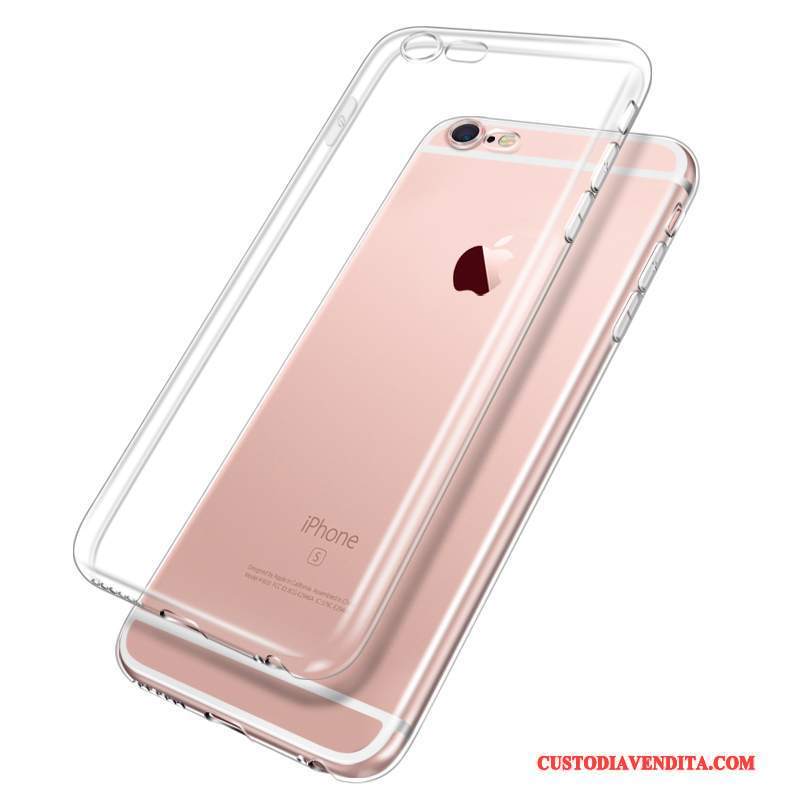 Custodia iPhone 6/6s Silicone Telefono Bianco, Cover iPhone 6/6s Protezione Morbido Anti-caduta