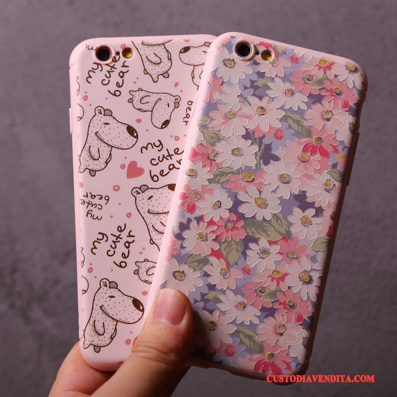 Custodia iPhone 6/6s Silicone Telefono Di Personalità, Cover iPhone 6/6s Cartone Animato Tutto Incluso Fresco