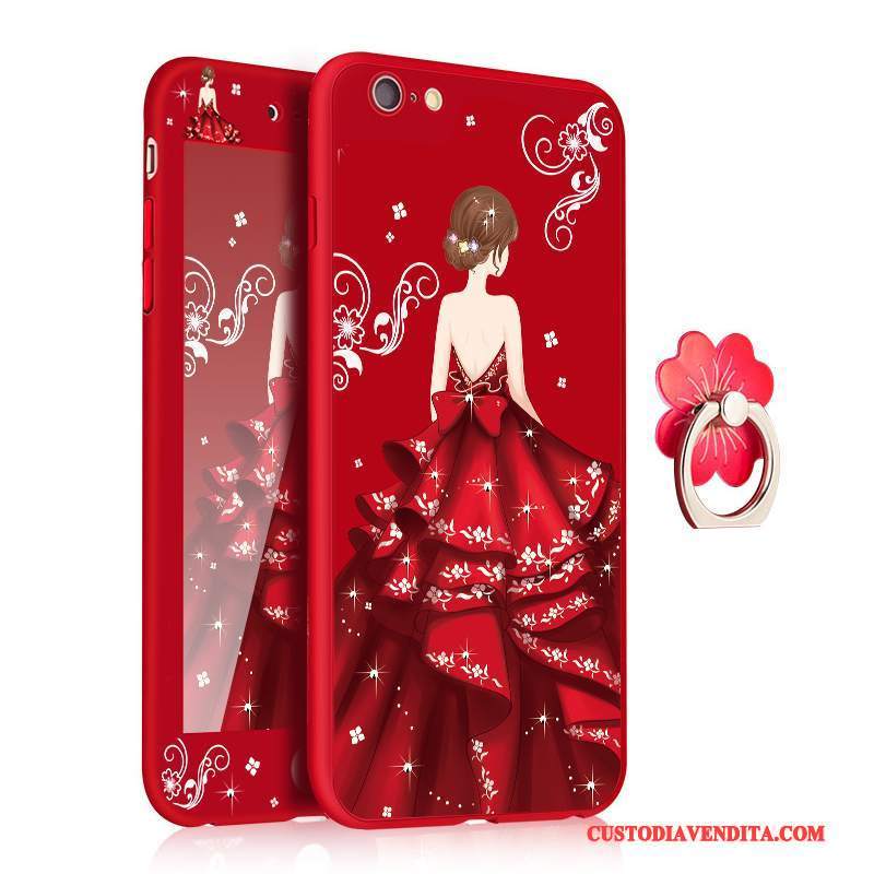 Custodia iPhone 6/6s Silicone Tutto Incluso Grande, Cover iPhone 6/6s Ornamenti Appesitelefono