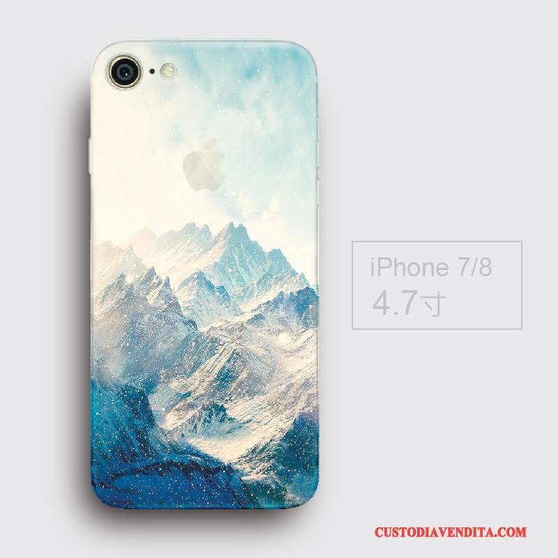 Custodia iPhone 7 Creativo Di Personalità Anti-caduta, Cover iPhone 7 Silicone Telefono Stile Cinese