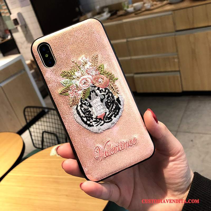 Custodia iPhone 7 Creativo Rosa Nuovo, Cover iPhone 7 Rossotelefono