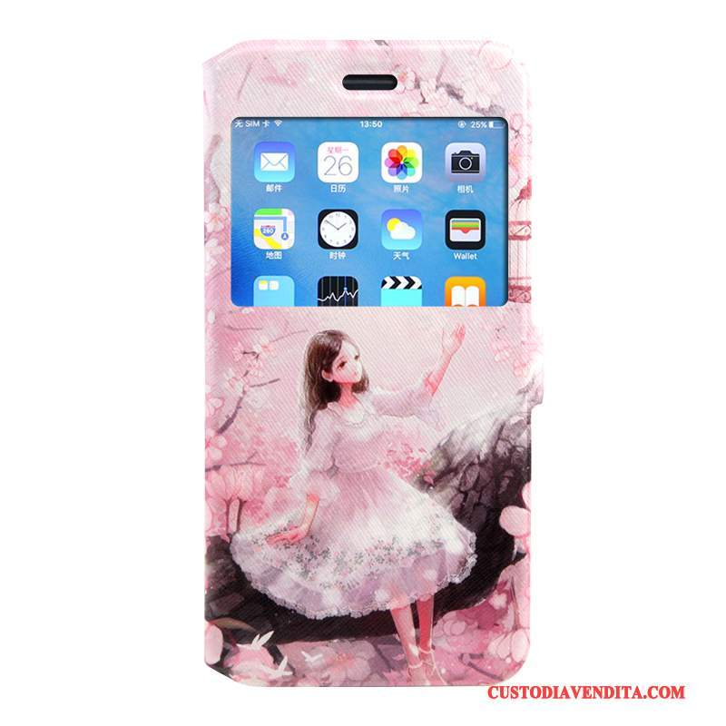 Custodia iPhone 7 Plus Silicone Rosa Anti-caduta, Cover iPhone 7 Plus Colore Telefono