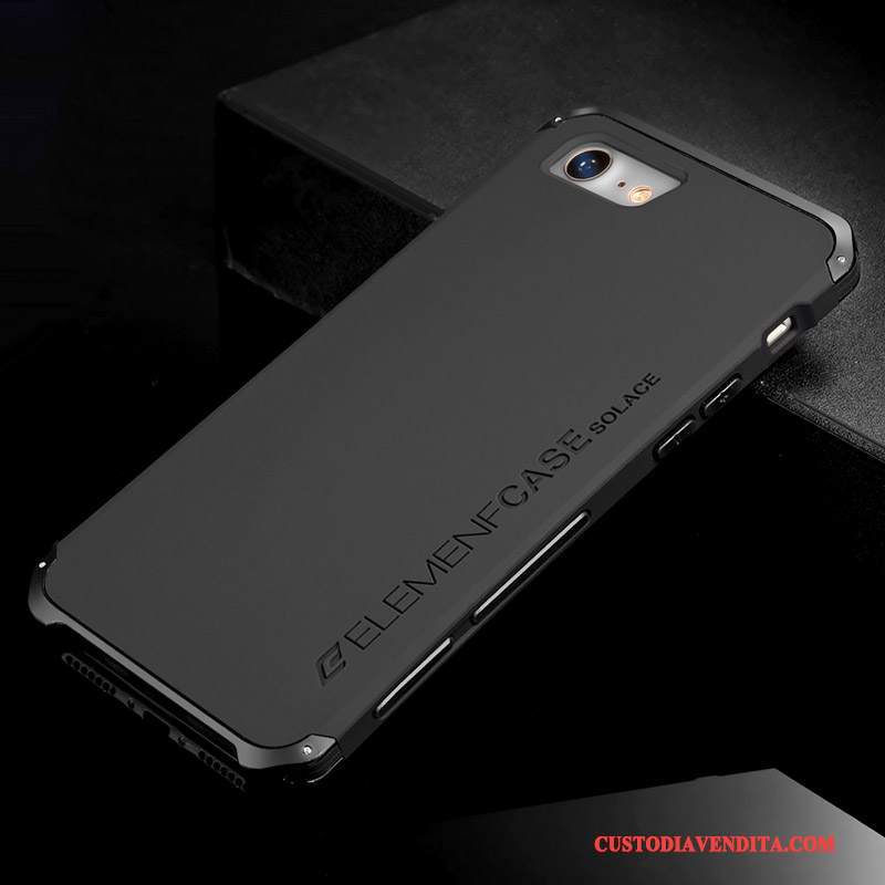 Custodia iPhone 7 Plus Tendenza Anti-caduta, Cover iPhone 7 Plus Nero Telaio