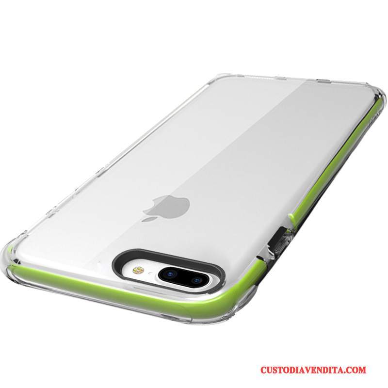 Custodia iPhone 7 Plus Trasparentetelefono, Cover iPhone 7 Plus Tutto Incluso Verde