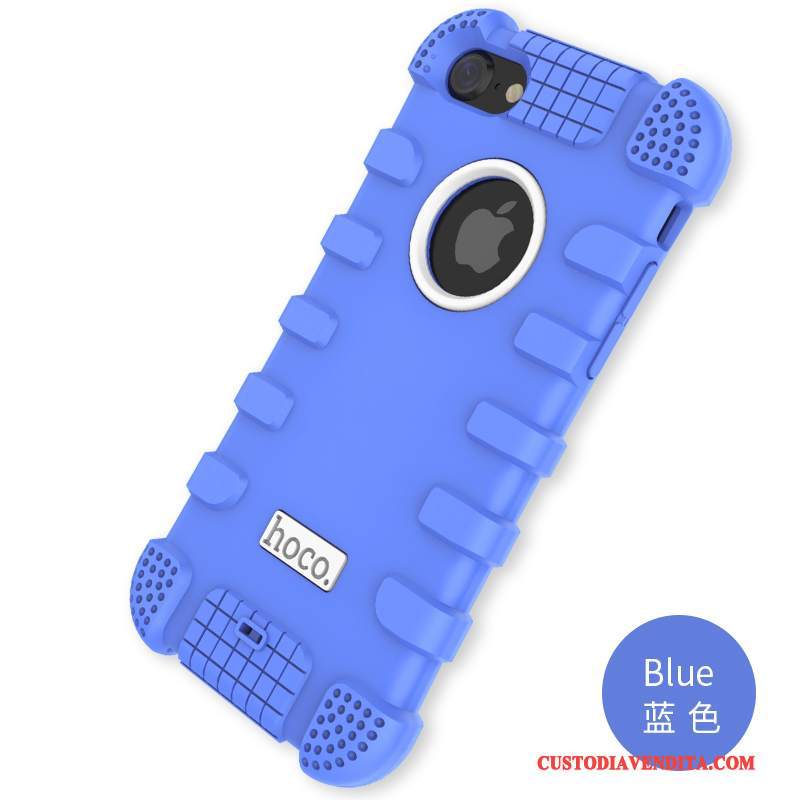 Custodia iPhone 7 Silicone Blu Gasbag, Cover iPhone 7 Telefono Anti-caduta