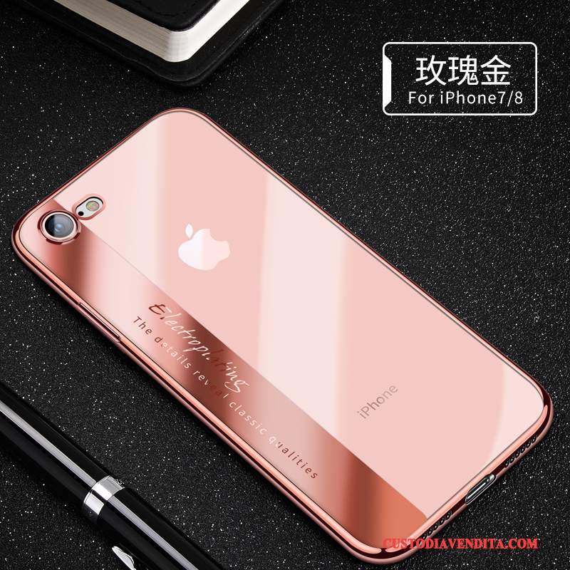 Custodia iPhone 7 Silicone Di Personalità Morbido, Cover iPhone 7 Trasparentetelefono