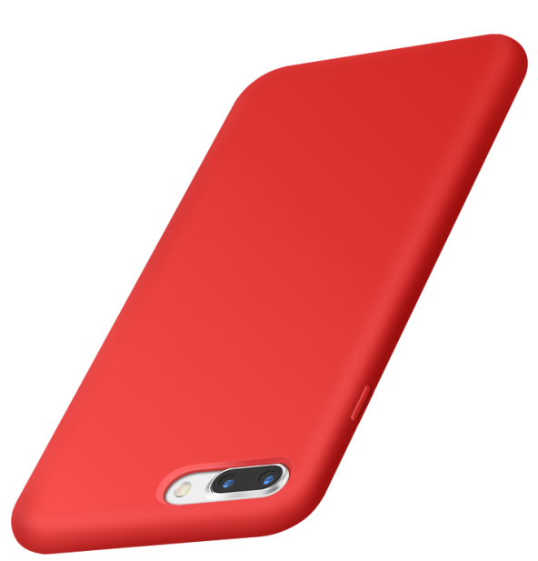 Custodia iPhone 7 Silicone Tendenza Rosso, Cover iPhone 7 Protezione Morbidotelefono