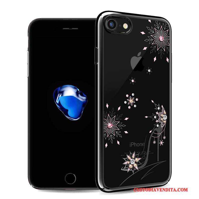 Custodia iPhone 7 Strass Difficile Nuovo, Cover iPhone 7 Protezione Telefono Lusso