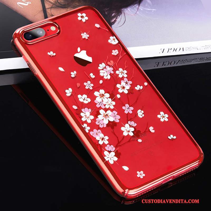 Custodia iPhone 7 Strass Elegantetelefono, Cover iPhone 7 Anti-caduta Oro