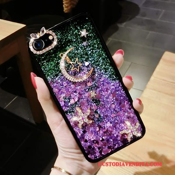 Custodia iPhone 7 Strass Telefono Sabbie Mobili, Cover iPhone 7 Tendenza Tutto Incluso